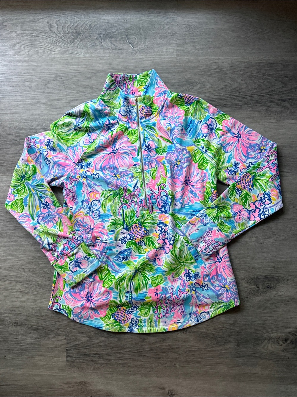 NWT Lilly Pulitzer Multi Lilly Loves Hawaii Skipper Popover Medium